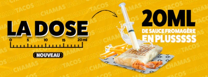 Chamas Tacos sort un nouveau supplément pour les gourmands
