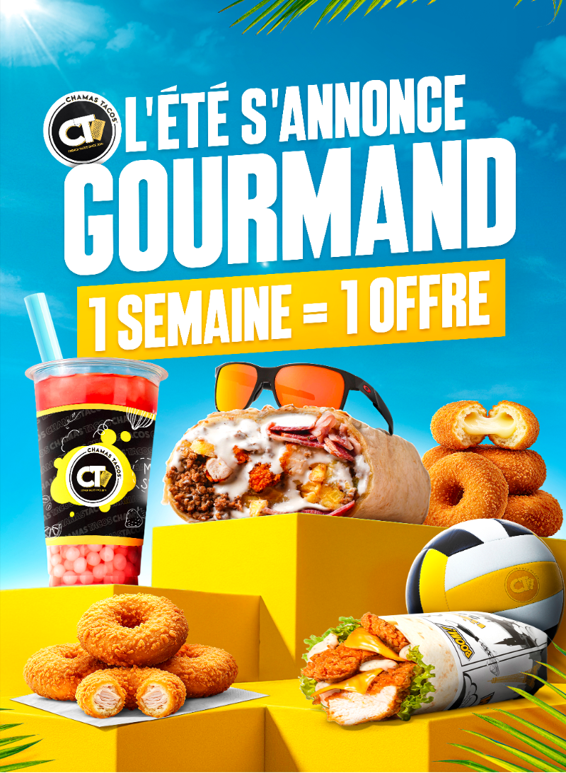 Chamas Tacos® lance un été 2025 sous le signe de la gourmandise avecson calendrier promotionnel !